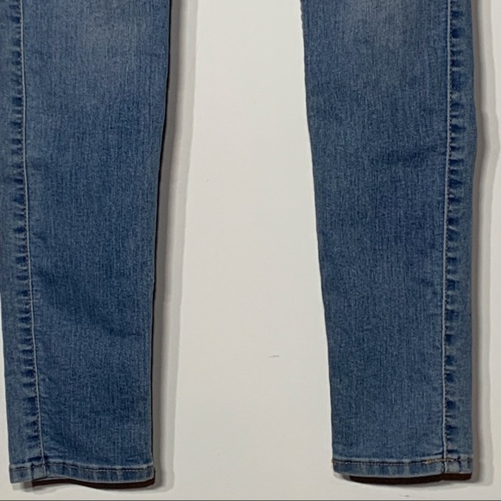 EUC Hollister Super Skinny Grommet Leather Lace Embellished Pocket Denim Jeans 1 - Picture 4 of 6